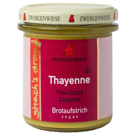 Crema tartinabila bio vegetala Thayenne cu Thai curry si ardei de cayenne