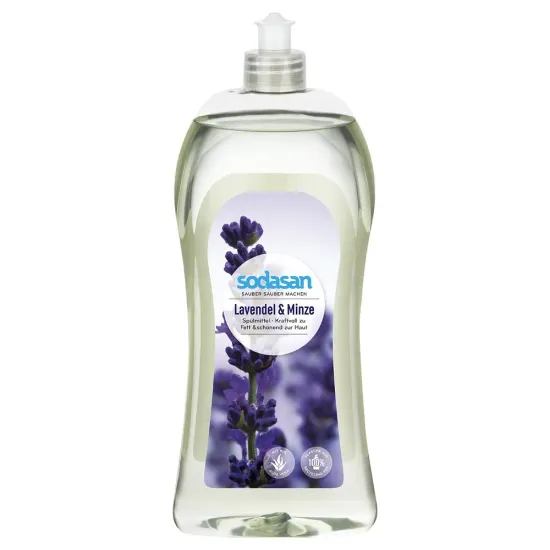 Detergent lichid de vase cu lavanda si menta