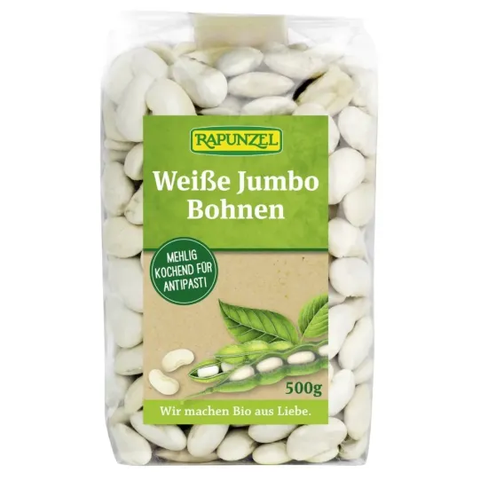 Fasole alba bio jumbo