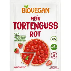 Gelatina vegana rosie fara gluten