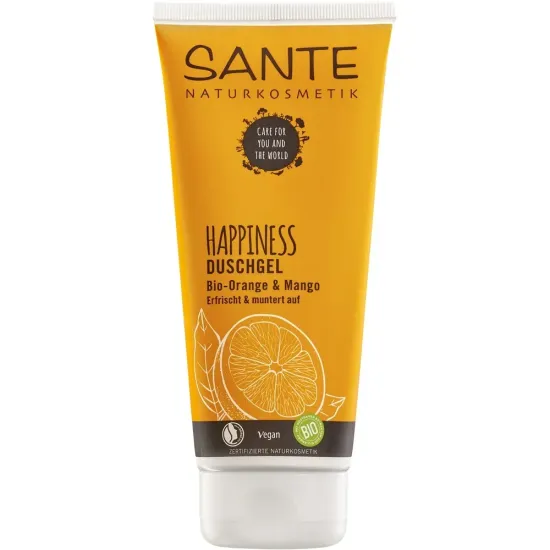 Gel de dus Happiness cu portocala si mango bio