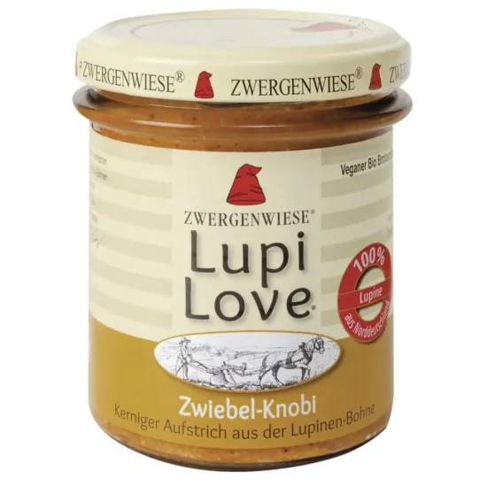 Lupi Love crema tartinabila din lupin cu ceapa si usturoi