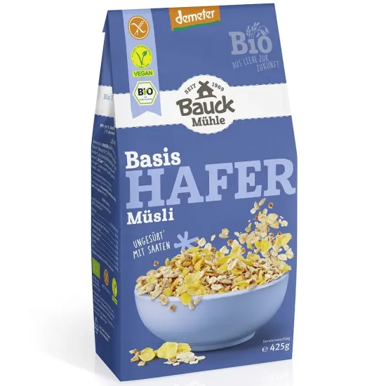 Musli bio cu ovaz, fara gluten, demeter