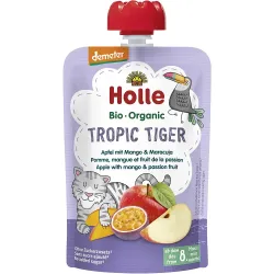 Piure bio de mere cu mango si fructul pasiunii pentru copii, +8 luni Piure bio de mere cu mango si fructul pasiunii pentru copii, +8 luni