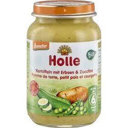 Piure bio din mazare si dovlecei pentru copii, fara gluten, +6 luni Piure bio din mazare si dovlecei pentru copii, fara gluten, +6 luni