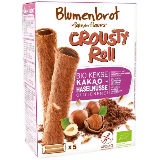 Rulouri crocante cu crema de cacao fara gluten