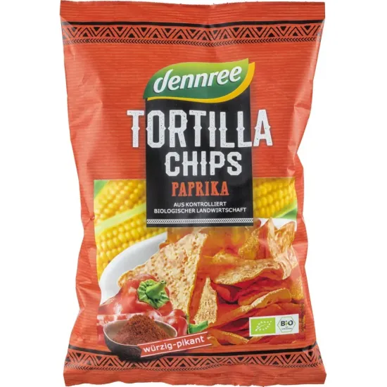 Tortilla chips cu ardei eco