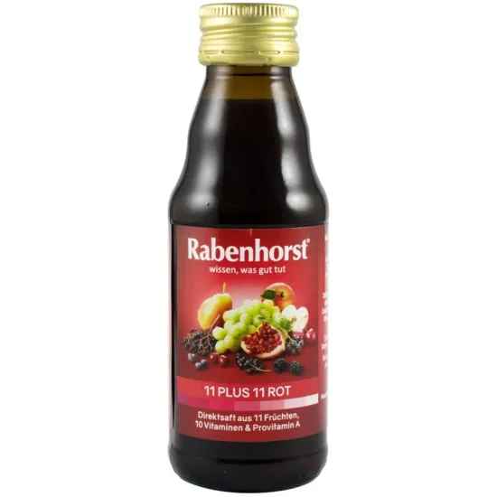 11 plus 11 Rosu suc de fructe, 125ml Rabenhorst