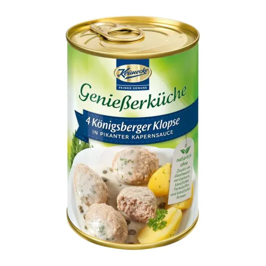 4 chiftele din carne de porc in sos picant de capere, 400g Keunecke