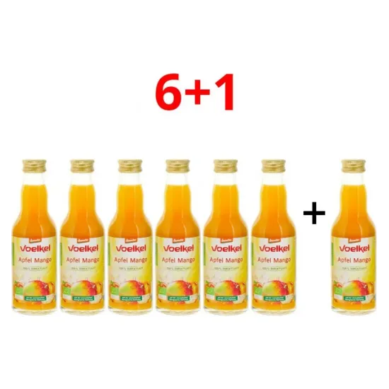 7 buc la pret de 6 buc Suc bio de mere si mango, 7x200ml Voelkel