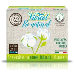 Absorbante de zi ultra subtiri din bumbac bio, 4 picaturi (12 buc) - VIVICOT Be Natural Absorbante de zi ultra subtiri din bumbac bio, 4 picaturi (12 buc) - VIVICOT Be Natural