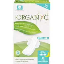 Absorbante intime Superflow din bumbac organic 10 buc Organyc Absorbante intime Superflow din bumbac organic 10 buc Organyc