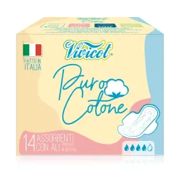 Absorbante ultra subtiri de zi din bumbac bio, hipoalergenic  - 4 picaturi (14 buc) - VIVICOT Puro C Absorbante ultra subtiri de zi din bumbac bio, hipoalergenic  - 4 picaturi (14 buc) - VIVICOT Puro C