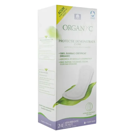 Absorbante zilnice din bumbac organic 24 buc Organyc