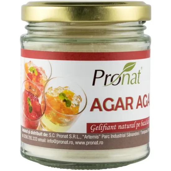 Agar agar gelifiant, 100g Pronat