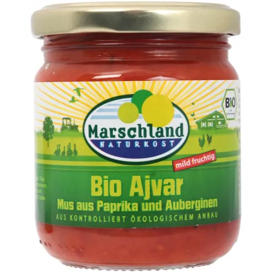 Ajvar bio mediu 200g Marschland Naturkost