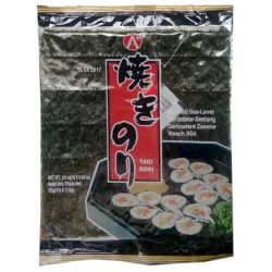 Alge de mare prajite 25g (10 foi x 2.5g) Laki Nori Alge de mare prajite 25g (10 foi x 2.5g) Laki Nori