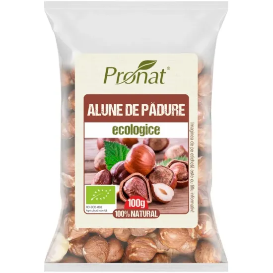 Alune de padure bio 100g Pronat