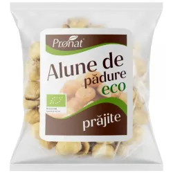 Alune de padure bio prajite, nesarate 50g Pronat Alune de padure bio prajite, nesarate 50g Pronat