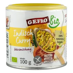 Amestec bio de condimente curry indian 100g Gefro Amestec bio de condimente curry indian 100g Gefro