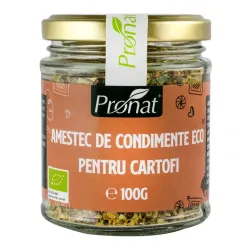 Amestec de condimente bio pentru cartofi, 100g Pronat Amestec de condimente bio pentru cartofi, 100g Pronat