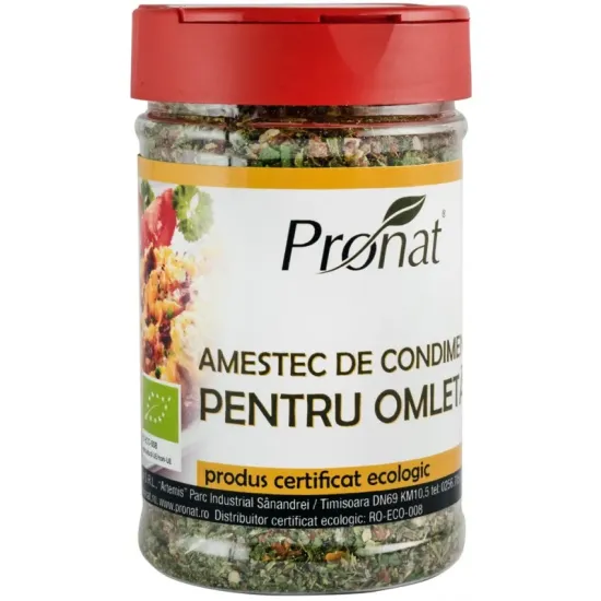 Amestec de condimente bio pentru omleta, 120g Pronat