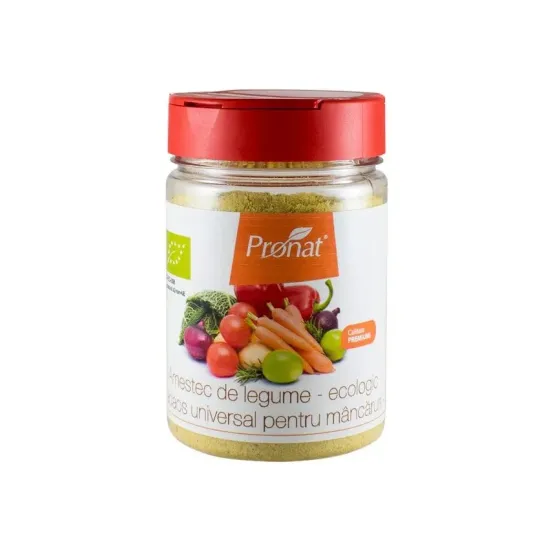 Amestec de legume bio adaos universal pentru mancaruri, 180g Pronat