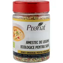 Amestec de legume bio pentru supa, 130g Pronat Amestec de legume bio pentru supa, 130g Pronat