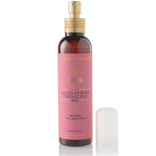 Apa de trandafir rosa Damascena bio, 150ml, Isha