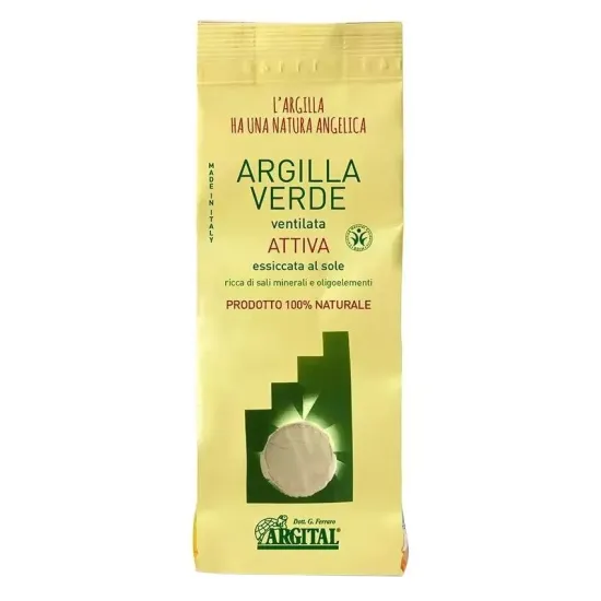 Argila verde activa ventilata, 500g Argital