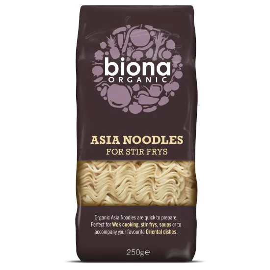 Asia noodles pentru stir fry bio 250g Biona