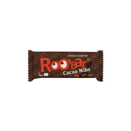 Baton Roobar cacao miez + migdale raw eco 30g