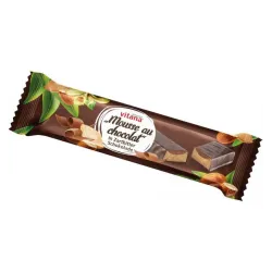 Baton bio cu migdale si Mousse de ciocolata neagra, 40g Vitana Baton bio cu migdale si Mousse de ciocolata neagra, 40g Vitana