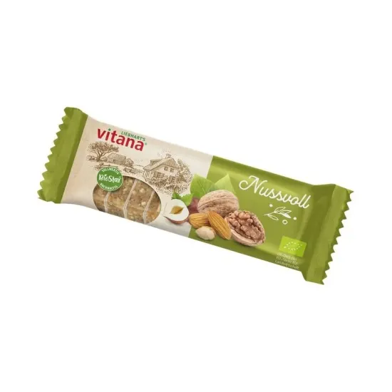 Baton bio cu nuci, 60g Vitana