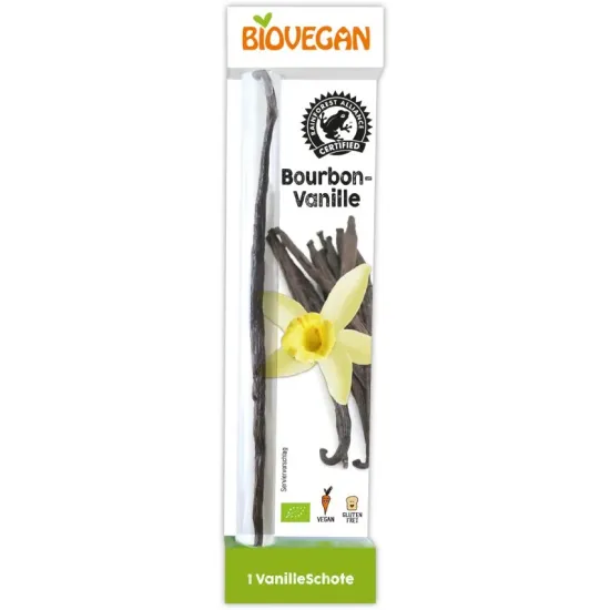 Baton bio de vanilie bourbon, 1 buc, 15g Biovegan