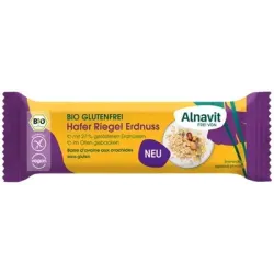 Baton cu ovaz si arahide fara gluten, bio, 50g Alnavit Baton cu ovaz si arahide fara gluten, bio, 50g Alnavit