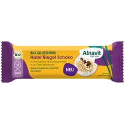 Baton cu ovaz si ciocolata fara gluten, bio, 50g Alnavit Baton cu ovaz si ciocolata fara gluten, bio, 50g Alnavit