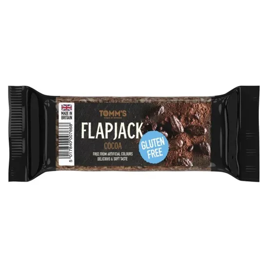 Baton energizant Flapjack Tomm's, cu cacao, fara gluten 100g Bombus