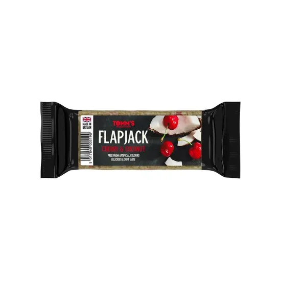 Baton energizant Flapjack cu cirese si nuca de cocos, 100g Bombus