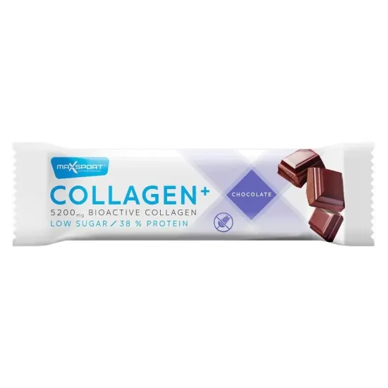 Baton proteic cu Colagen+ si ciocolata, 40g Max Sport