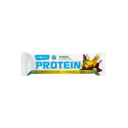 Baton proteic cu banane si ciocolata, 50g Max Sport Baton proteic cu banane si ciocolata, 50g Max Sport