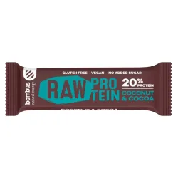 Baton proteic cu nuca de cocos si cacao, 20% proteine, 50g Bombus Baton proteic cu nuca de cocos si cacao, 20% proteine, 50g Bombus