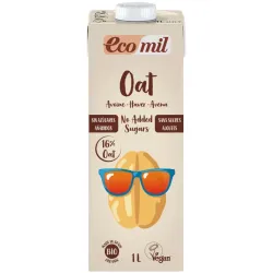 Bautura bio de ovaz 16%, natur, 1000ml Ecomil Bautura bio de ovaz 16%, natur, 1000ml Ecomil