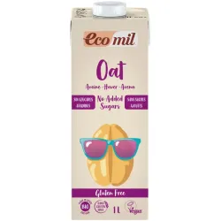 Bautura bio de ovaz fara gluten, natur, 1000ml Ecomil Bautura bio de ovaz fara gluten, natur, 1000ml Ecomil