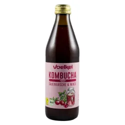 Bautura bio kombucha cu visine si menta, 330ml Voelkel Bautura bio kombucha cu visine si menta, 330ml Voelkel