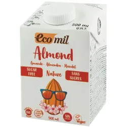 Bautura bio, natur de migdale, fara zahar, 500ml Ecomil Bautura bio, natur de migdale, fara zahar, 500ml Ecomil