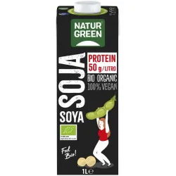 Bautura bio vegetala de soia, Protein, 1L Natur Green Bautura bio vegetala de soia, Protein, 1L Natur Green