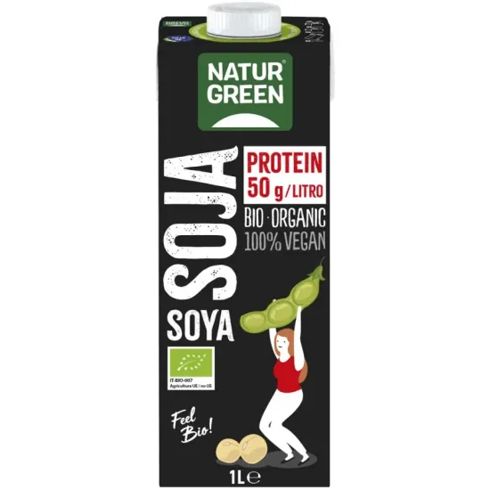 Bautura bio vegetala de soia, Protein, 1L Natur Green