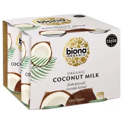 Bautura de cocos bio 4 pack 4 x 400ml, Biona Bautura de cocos bio 4 pack 4 x 400ml, Biona