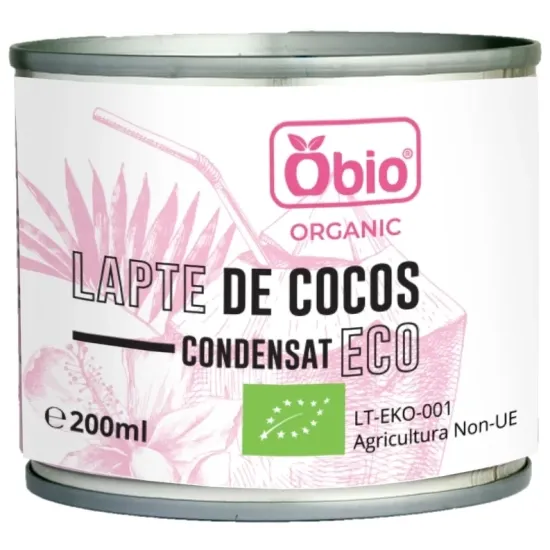 Bautura de cocos condensata bio 200ml Obio